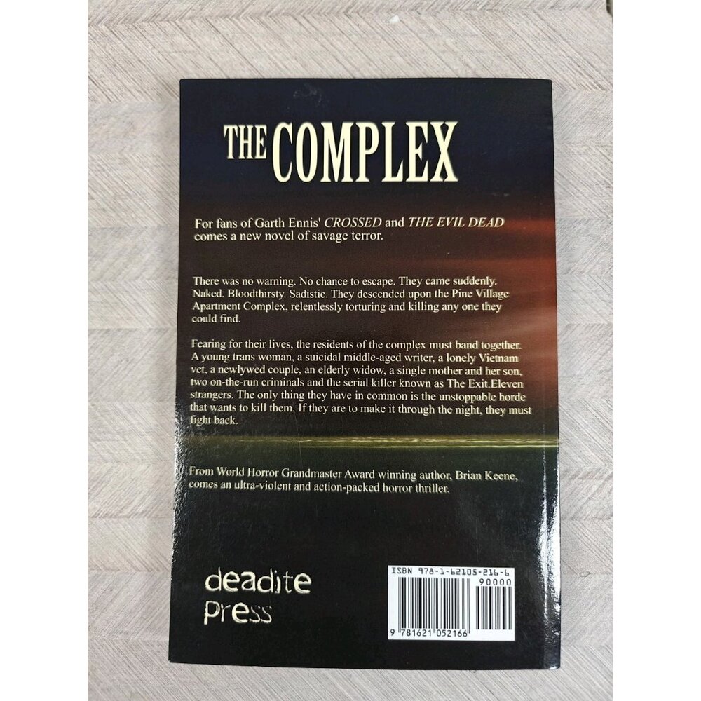 The Complex Brian Keene 2016 Trade Paperback Deadite Press Horror Novel - Picture 3 of 10